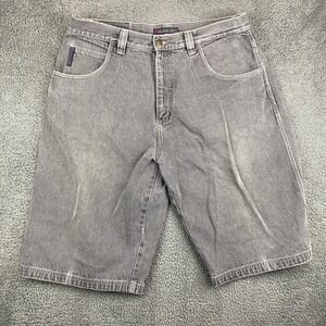 Vintage FUBU Apparel Company W38 Gray Denim‎ Carpenter Shorts Mens